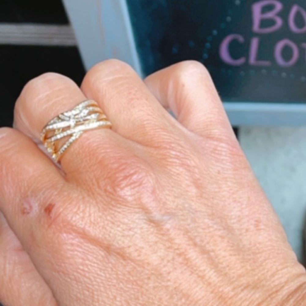 Layered Bow Ring